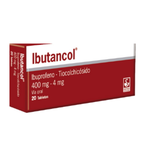 IBUTANCOL IBUPROFENO TIOCOLCHICOSIDO 400-4MG TAB X 20